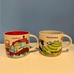 Starbucks Manila and Philippines Starbucks Mug Set